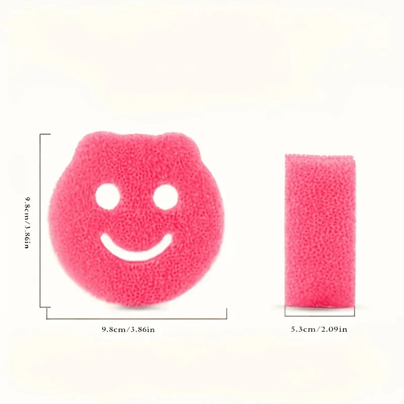 3-Piece Kitchen Sponge Brush Set, Multi-Functional Scrubbing Sponges for Frying Pan Cleaning