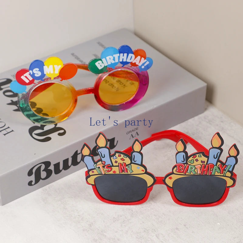 Colorful It's My Birthday Eyeglasses Props for Party Photography