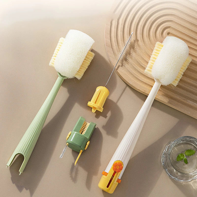 5-in-1 Multifunctional Cleaning Brush Set for Bottles Cups and Straws Household Kitchen Tools