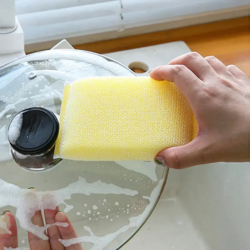 Multi-Purpose Dishwashing Sponge Set Thick Cleaning Pads Kitchen Scrubbing Cloths