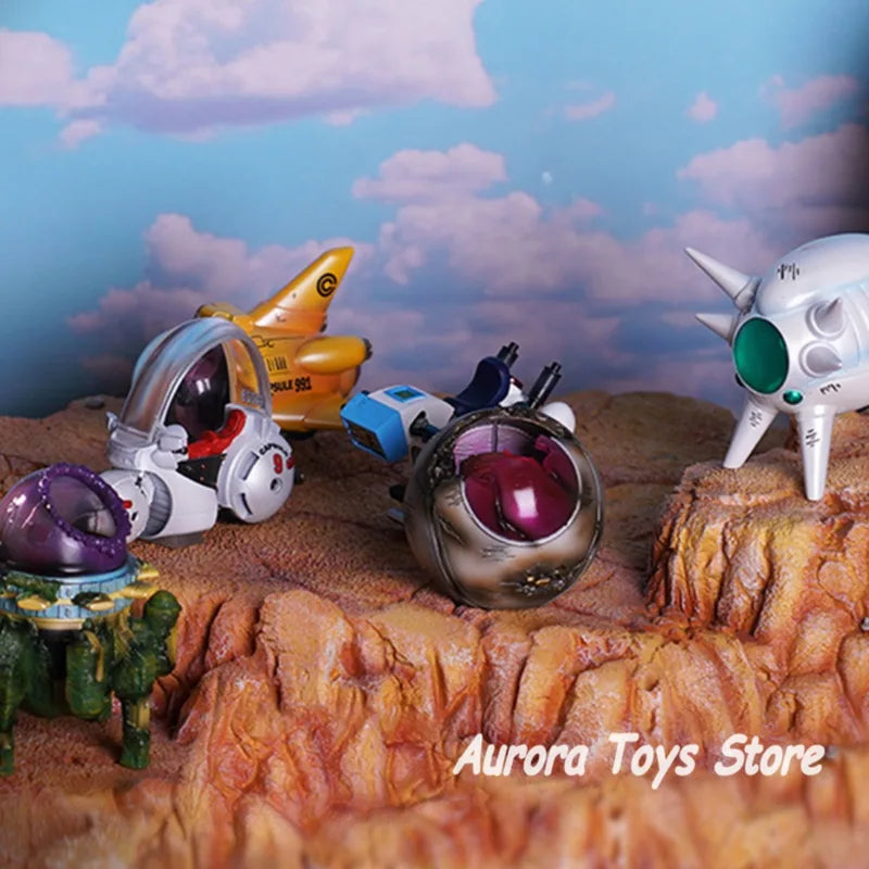 Anime Dragon Ball Z Capsule Spaceship PVC Figure Set - Goku & Vegeta Collectible Toys