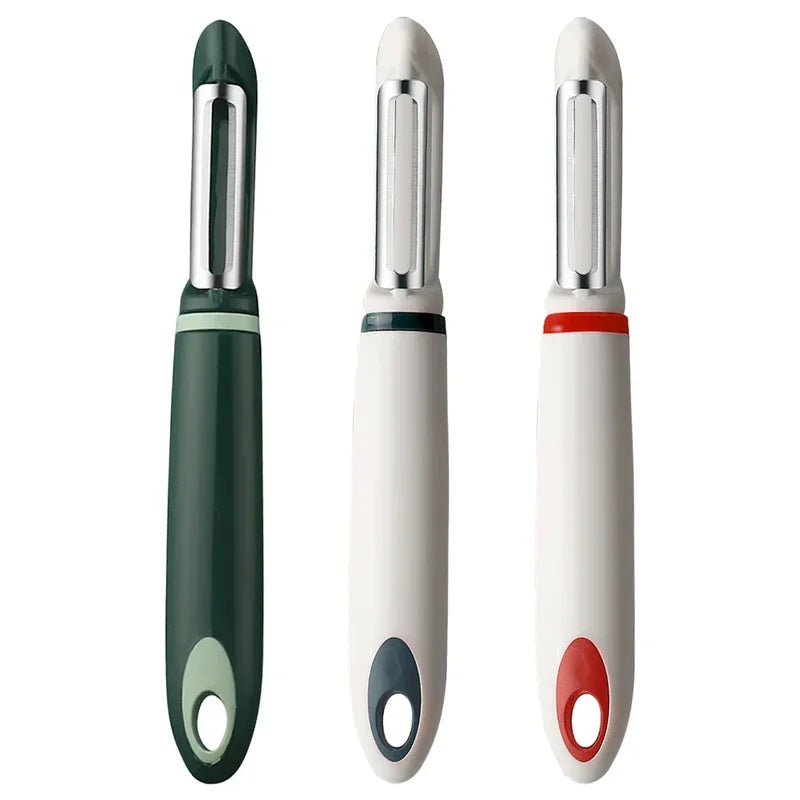 Kitchen Potato Peeler Fruits & Vegetables Planer with Stainless Steel Blade - Multiple Colors