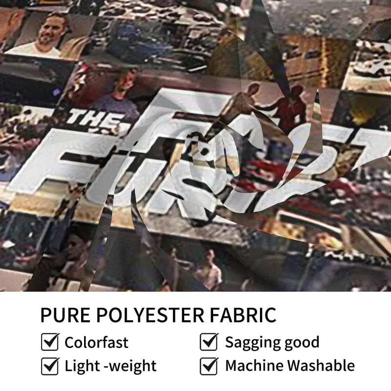 Decorative Wall Tapestry - Fast and Furious Legends Art for Living Room Bedroom