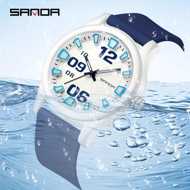 Fashion Quartz Watch for Sports & Casual, Waterproof, 39mm Dial
