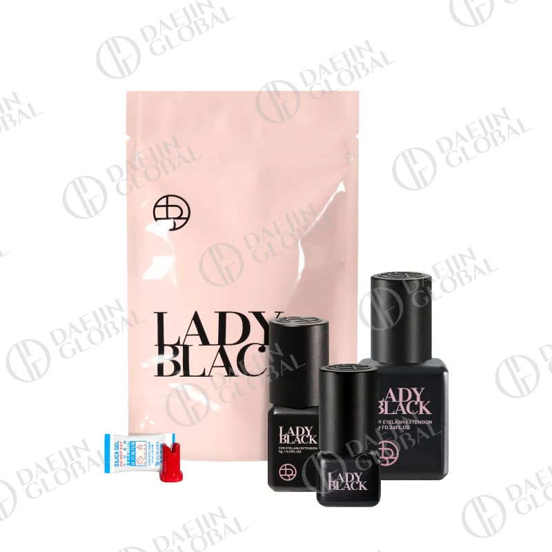 Korean Lash Extension Glue 5ml Fast Dry Eyelash Adhesive Low Irritation Black & Clear Options