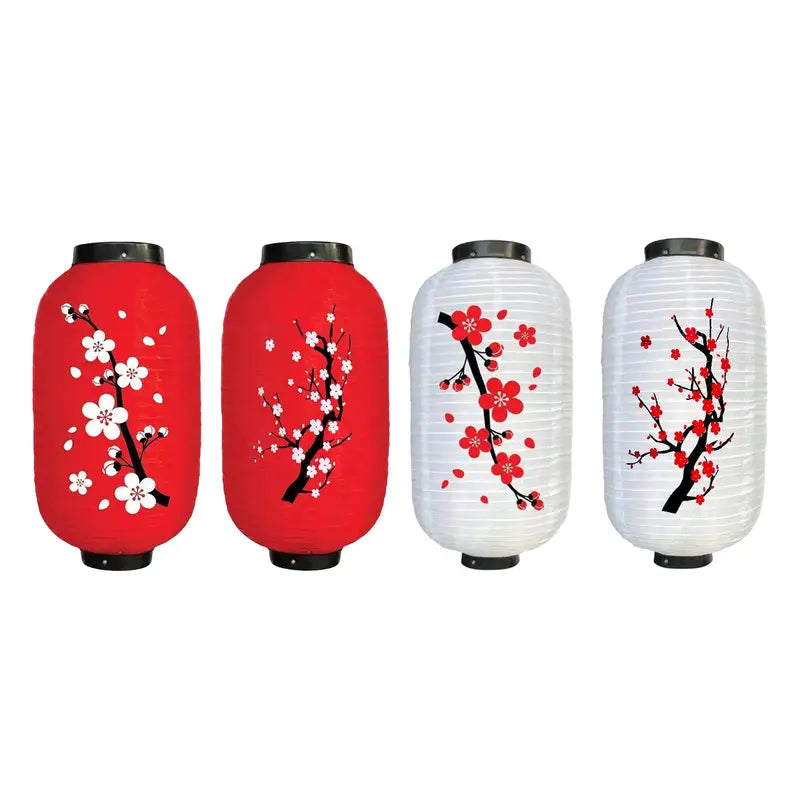 Traditional Japanese Lantern Lampshade Hanging Light for Outdoor & Festive Decor