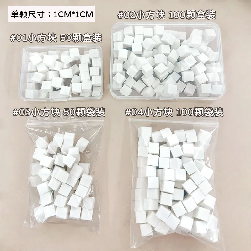 Mini Nail Art Sponge Claw Set for Gradient Manicure – 50 Pieces