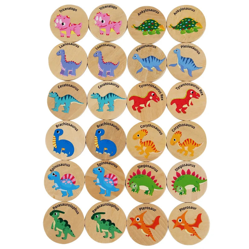 Montessori Matching Puzzle Toy Cognitive Memory Board Game Educational Toy for Children