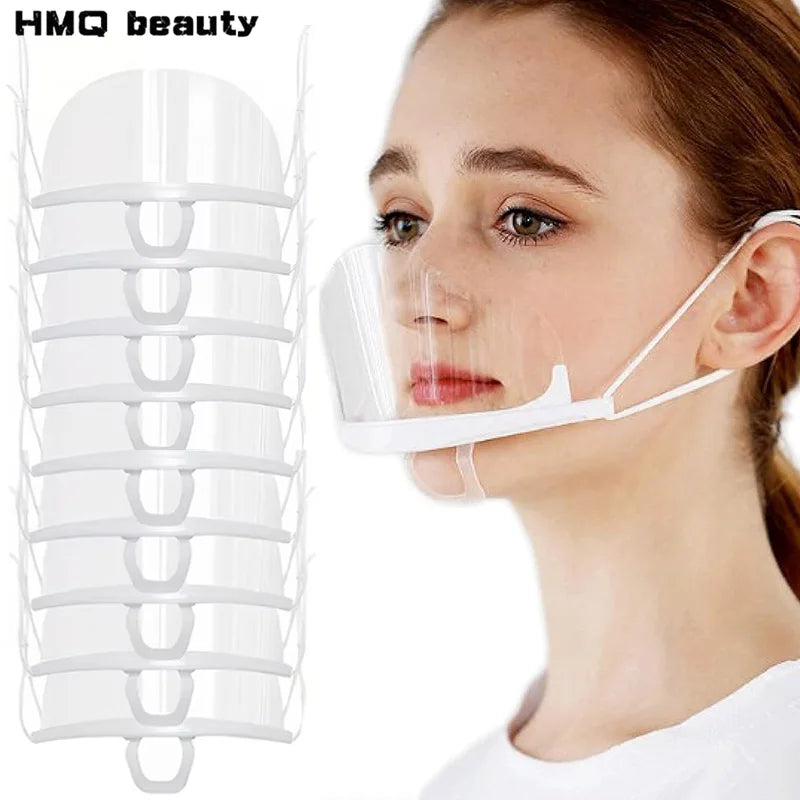 Transparent Plastic Face Shield Mask for Manicure Tattoo Beauty Safety - 10/20 pcs