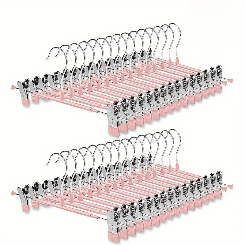 10pcs Anti Slip Plastic Drying Hangers for Clothes Home & Dorm Use