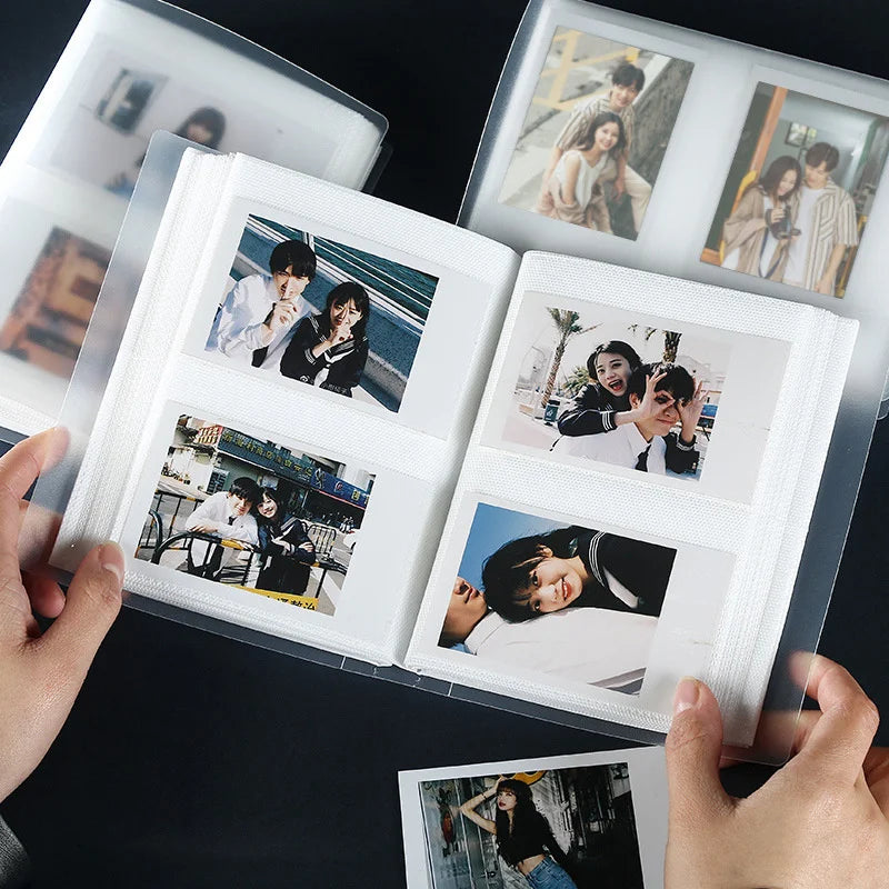 80 Pockets Photo Album - Transparent Mini Instax Card Holder, Waterproof & Durable