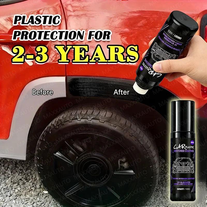 Car Scratch Remover Wax for Plastic & Leather - Multi-Color Restorer & Tire Protectant