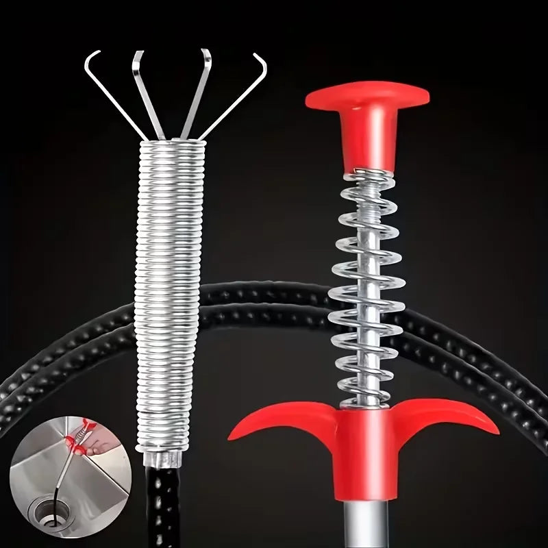 Flexible Claw Reacher Tool for Drain Clog Removal and Litter Pickup