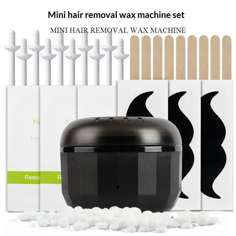 Mini Wax Heater & Waxing Kit with Silicone Bowl for Hair Removal - Multiple Colors