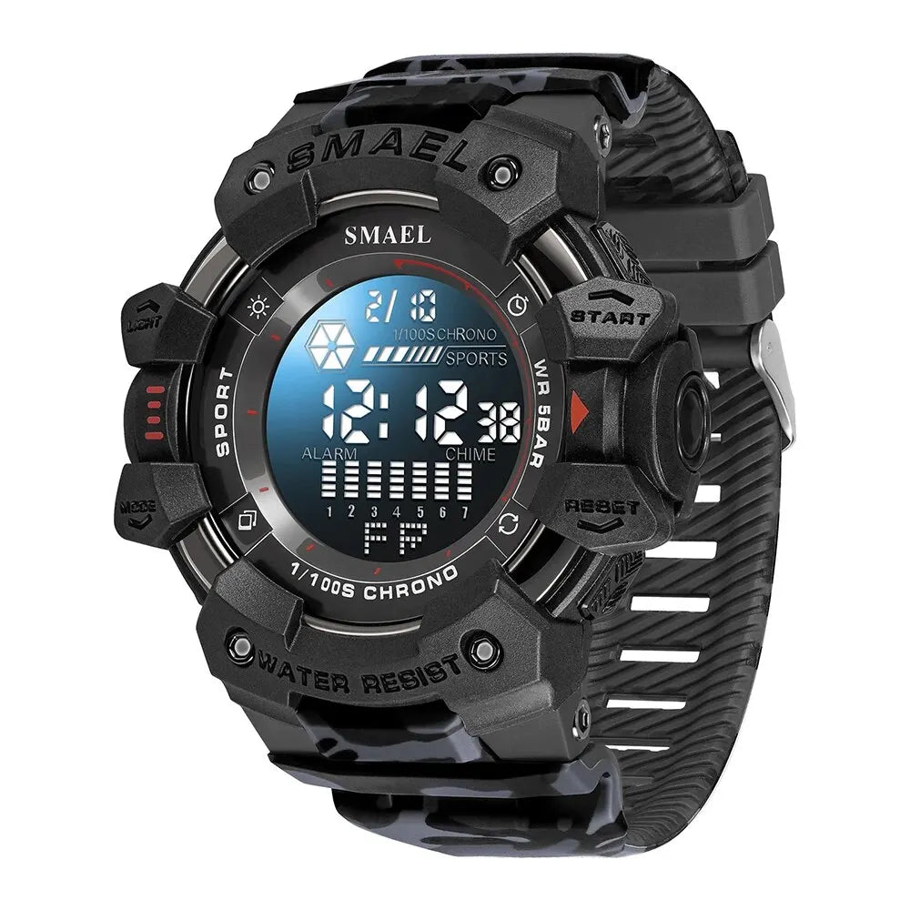 Digital Wristwatch for Men Waterproof Sport Watch with Stopwatch & Alarm
