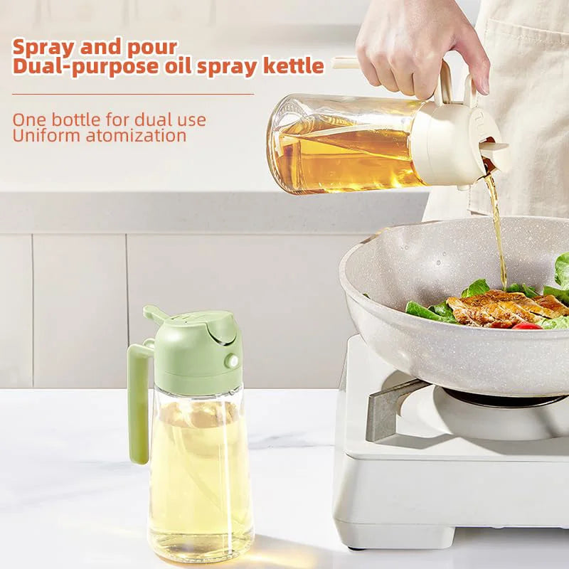 Refillable Olive Oil Spray Bottle - Multi-Function Kitchen Dispenser, 200/300/500ml