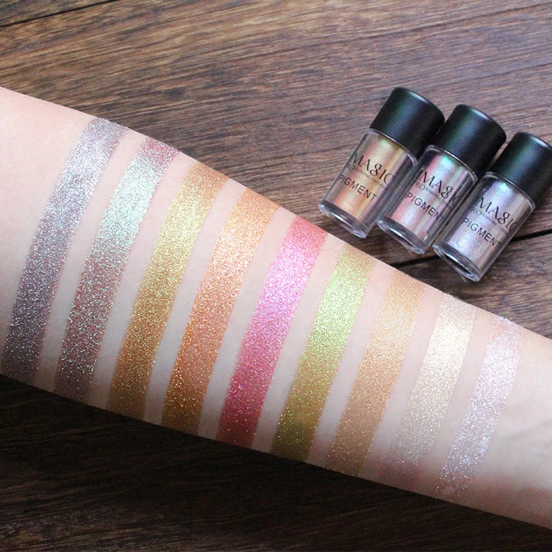 Glitter Eyeshadow Loose Powder Waterproof Shimmer Pigments for Eye Makeup
