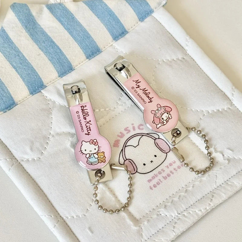 Kids Cartoon Nail Clippers Set for Children - Kuromi Cinnamoroll Hello Kitty