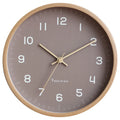 12-Inch Modern Japanese Style Wooden Wall Clock - Silent Quartz Home Decor