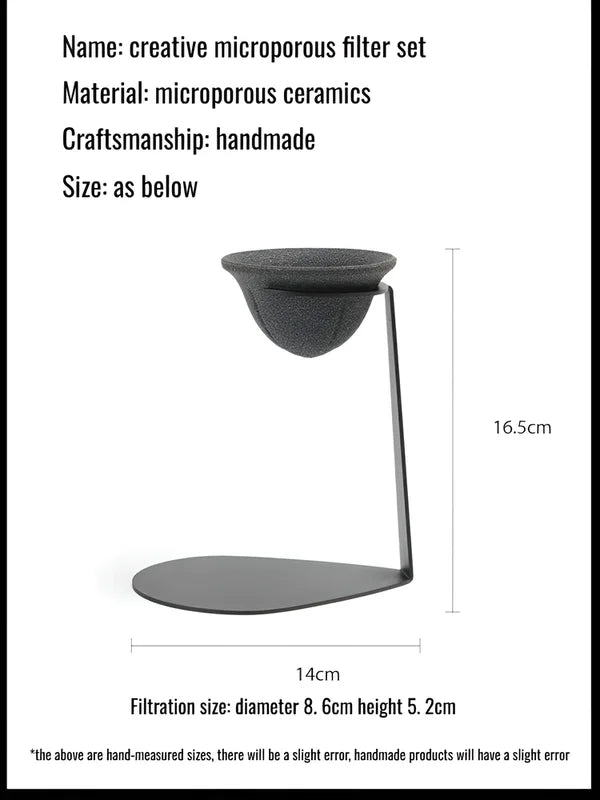 Microporous Ceramic Tea & Coffee Filter Strainer Reusable Drink Cup