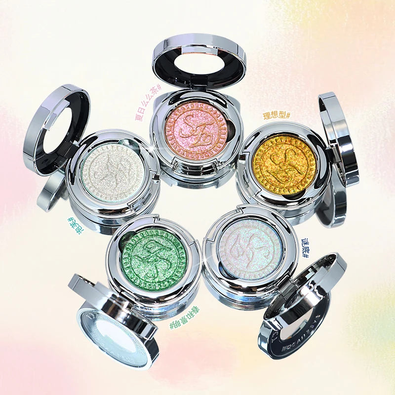 Vegan Eyeshadow Palette with Intense Color Shift & Metallic Finish - Long-Lasting Creamy Eye Makeup