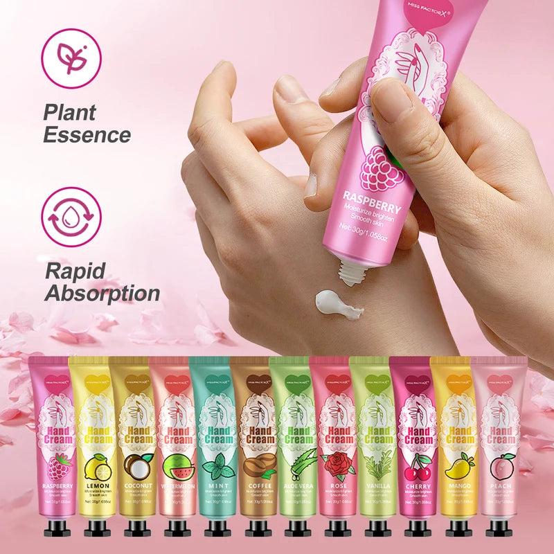 12-Piece Hand Cream and Lip Balm Gift Set with Net Bag and Thank You Card – Holiday Friendship Gift