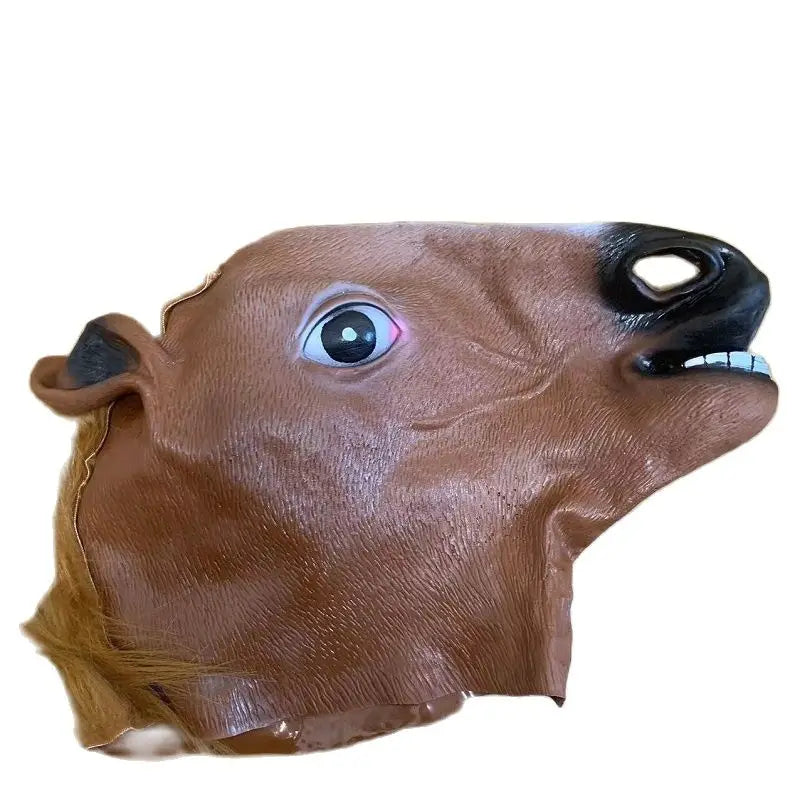 Horse & Animal Latex Masks for Men Women Kids - Funny Halloween Cosplay Headgear