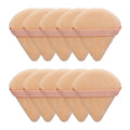 Triangle Velvet Powder Puff Makeup Sponge Set - Washable Lightweight Cosmetic Tool