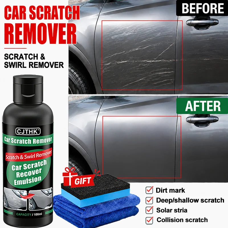 Car Scratch Remover Kit for Auto Paint Repair and Polishing - Multiple Colors