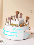 Rotating Makeup Storage Organizer Box for Brushes, Lipsticks & Skincare