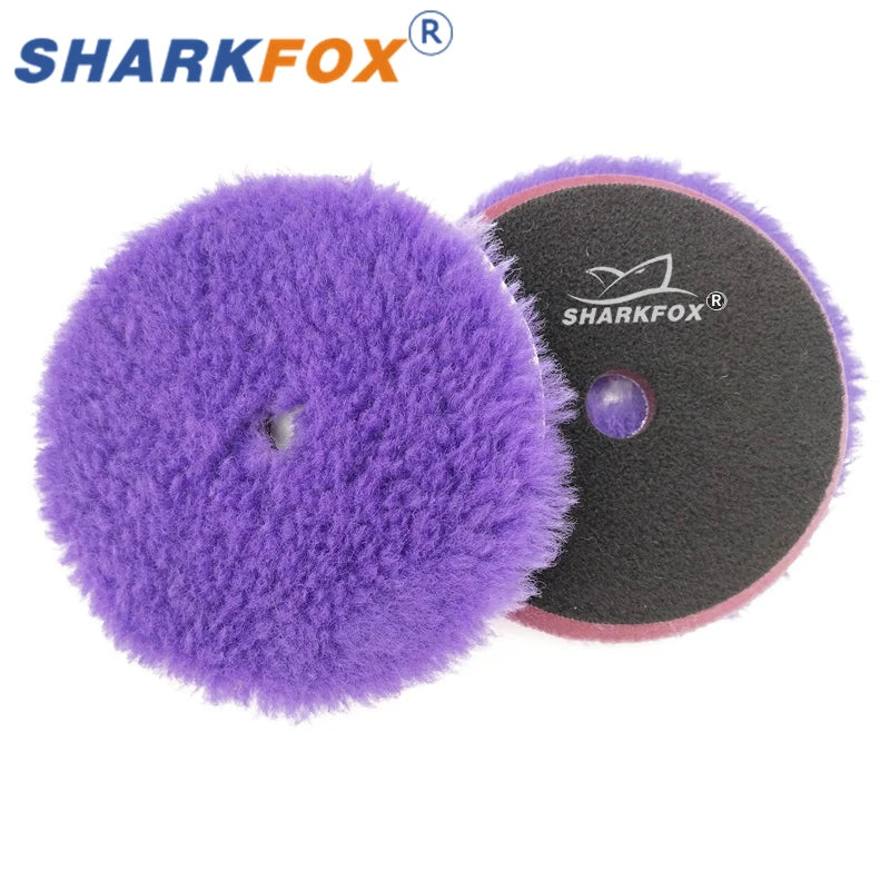 Car Polishing Pad Wool Buffing Disc 5/6 Inch Self-Adhesive for Scratch Removal