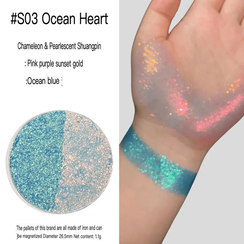 Multicolor Eye Shadow Palette - Sparkling Pearl, Chameleon & Matte Finish Makeup