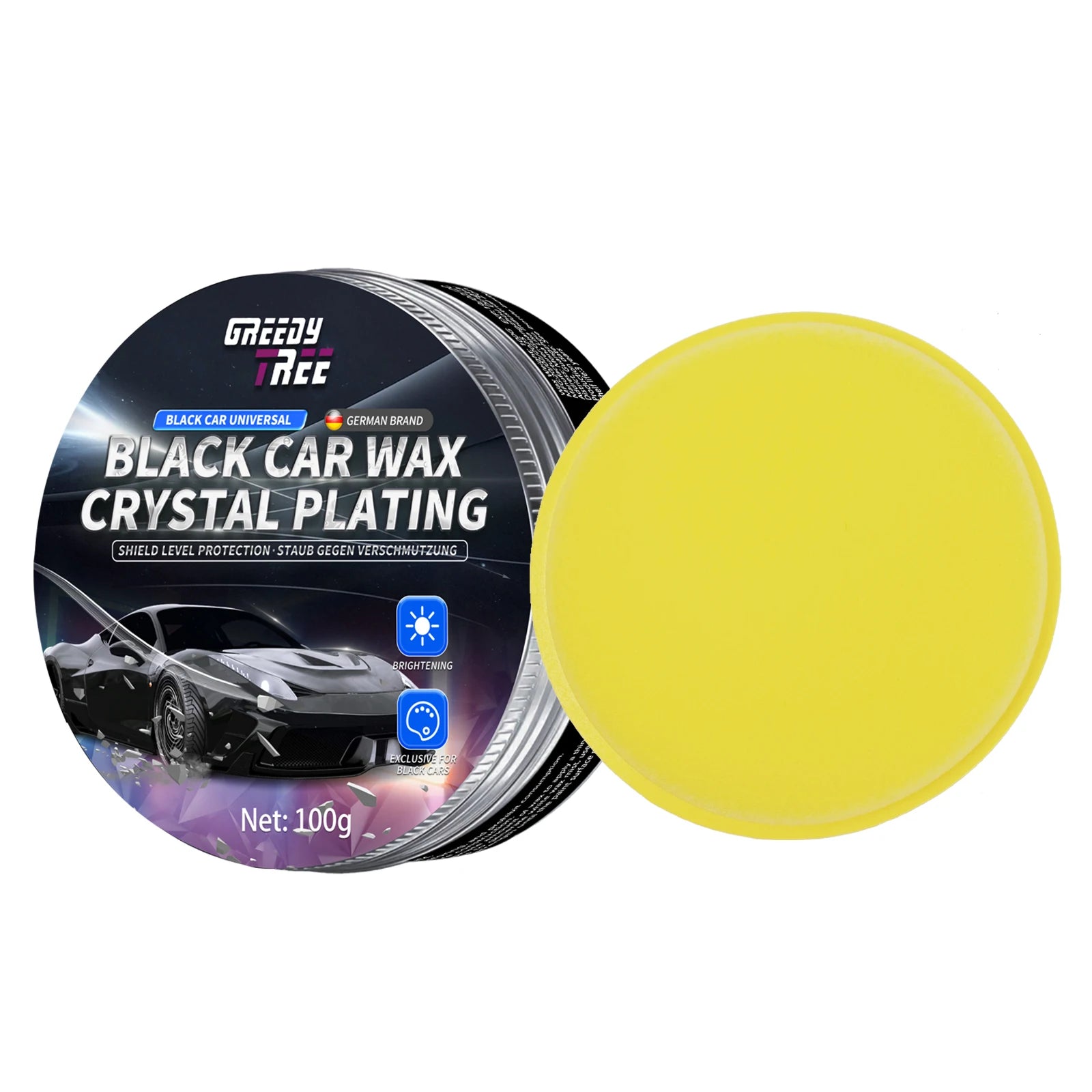 Black Car Wax - Premium Paint Protection & High Gloss Finish for All Vehicles