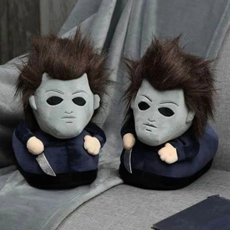 Halloween Plush Slippers Horror House Shoes Dark Lord Costume Footwear
