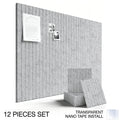 12-Piece Felt Wall Panel Stickers for Home Decor & Photo Display