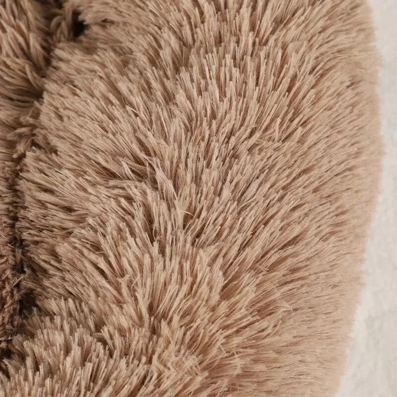 Winter Bear Paw Shape Pet Sofa Bed - Soft Fluffy Warm Cushion for Small to Large Dogs & Cats