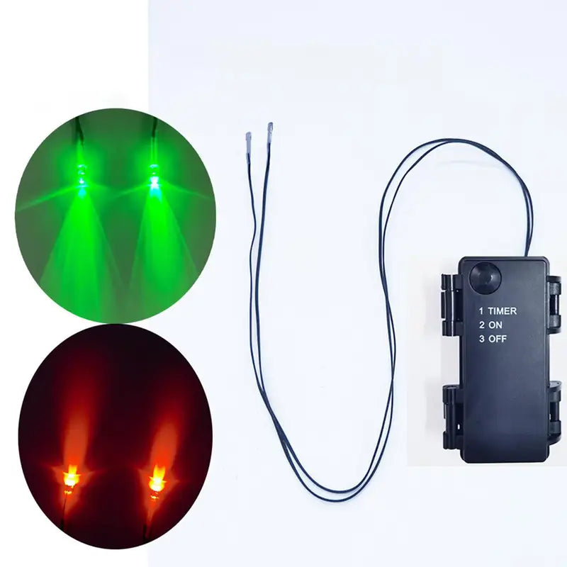 Halloween Glowing LED Eyes with Timer for Skeleton Pumpkins Masks Tombstones - Indoor Outdoor Horror Decor