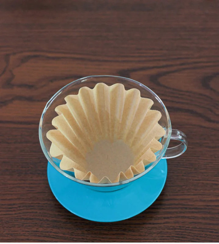 50 Pack Coffee Filter Papers for Pour Over & Dripper - Fits B75 & Wave 1-2 Cups