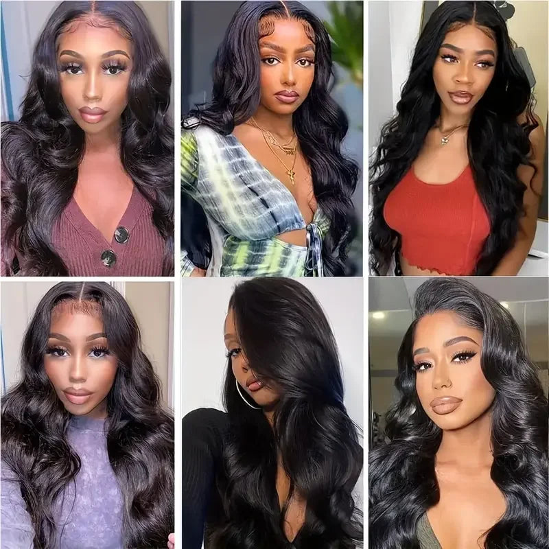 High Density Human Hair Wigs 18-44 Inch Body Wave Lace Front & Closure