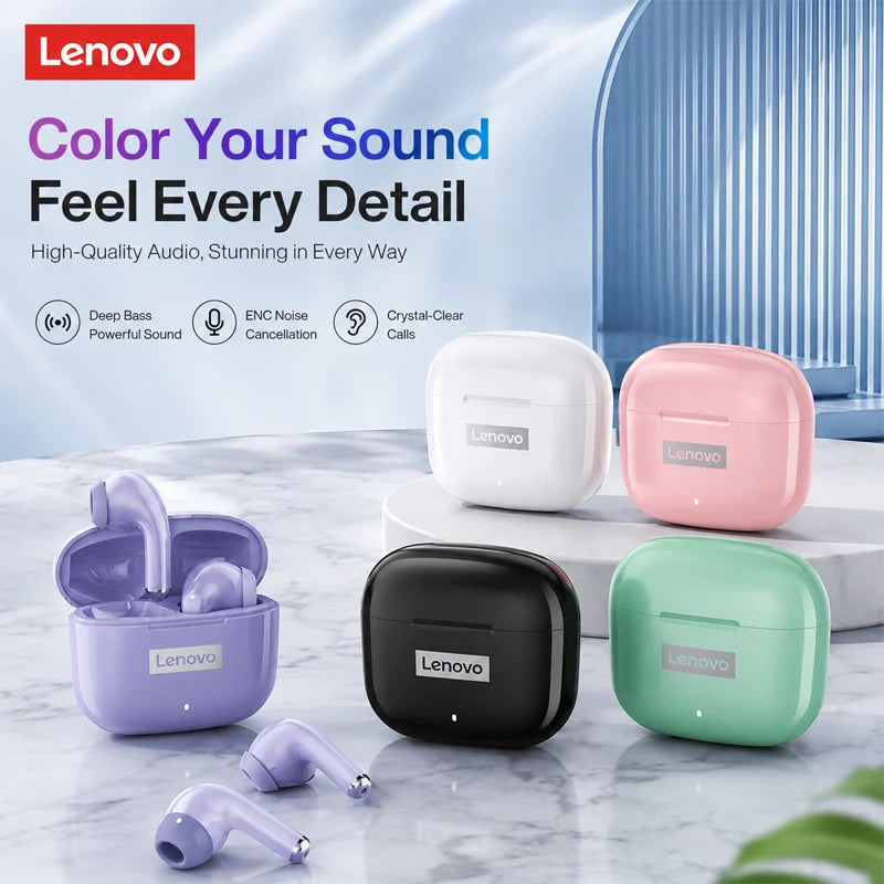 Wireless Bluetooth Headphones with HiFi Stereo & Noise Cancellation - Gaming Sports Earbuds