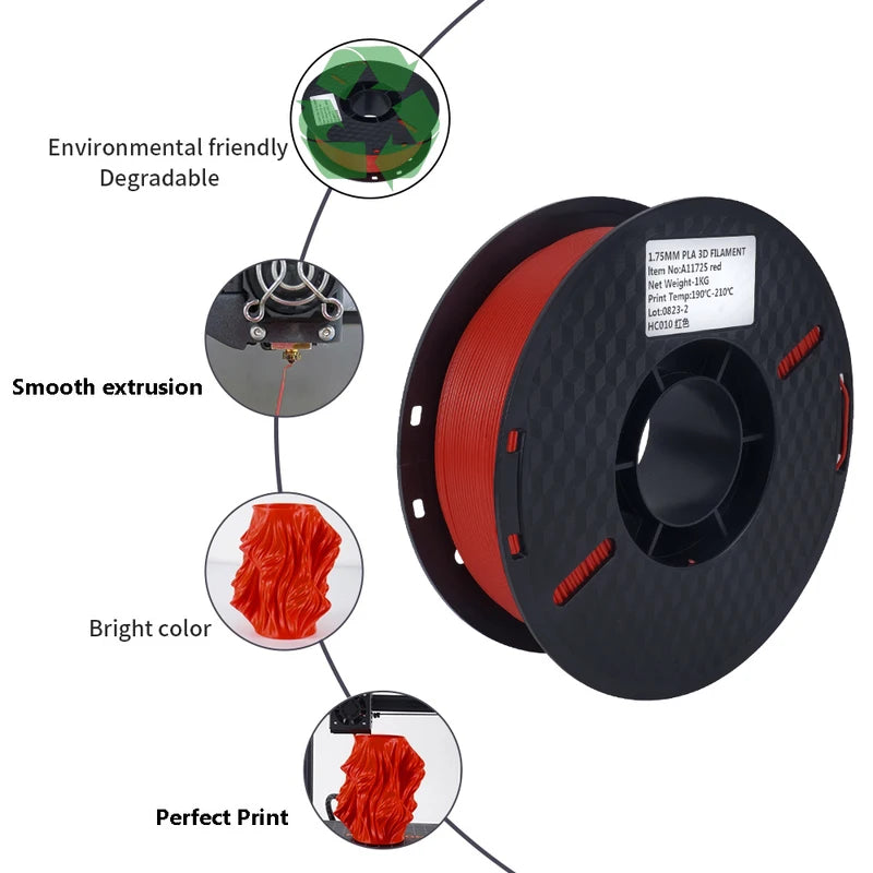 10KG 3D Printer Filament Set - PLA & PETG for FDM Printing, 1KG Rolls
