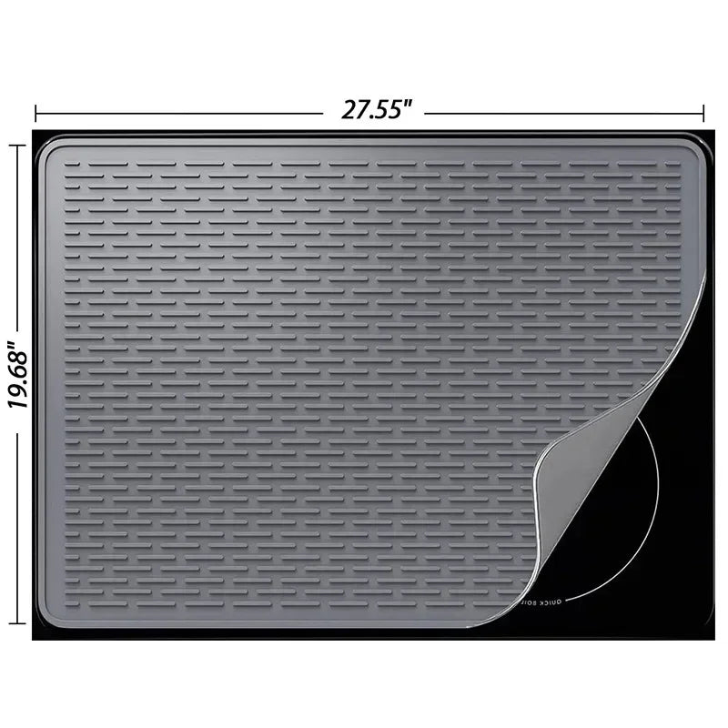 Silicone Induction Cooktop Protector Mat Heat-Resistant Non-Slip Kitchen Cover