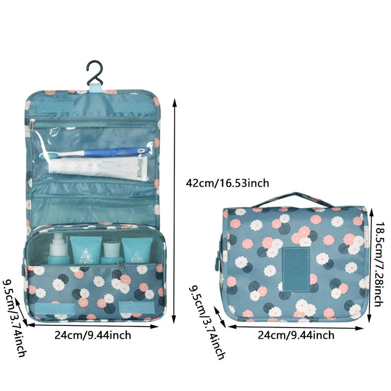 Multifunctional Travel Hook Wash Bag Waterproof Toiletry Organizer Ladies Bathroom Storage
