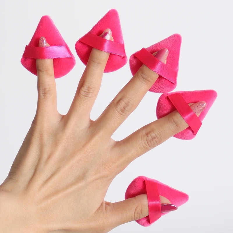 Mini Velvet Powder Puffs - 5/15/30 Pack, Reusable Makeup Tool