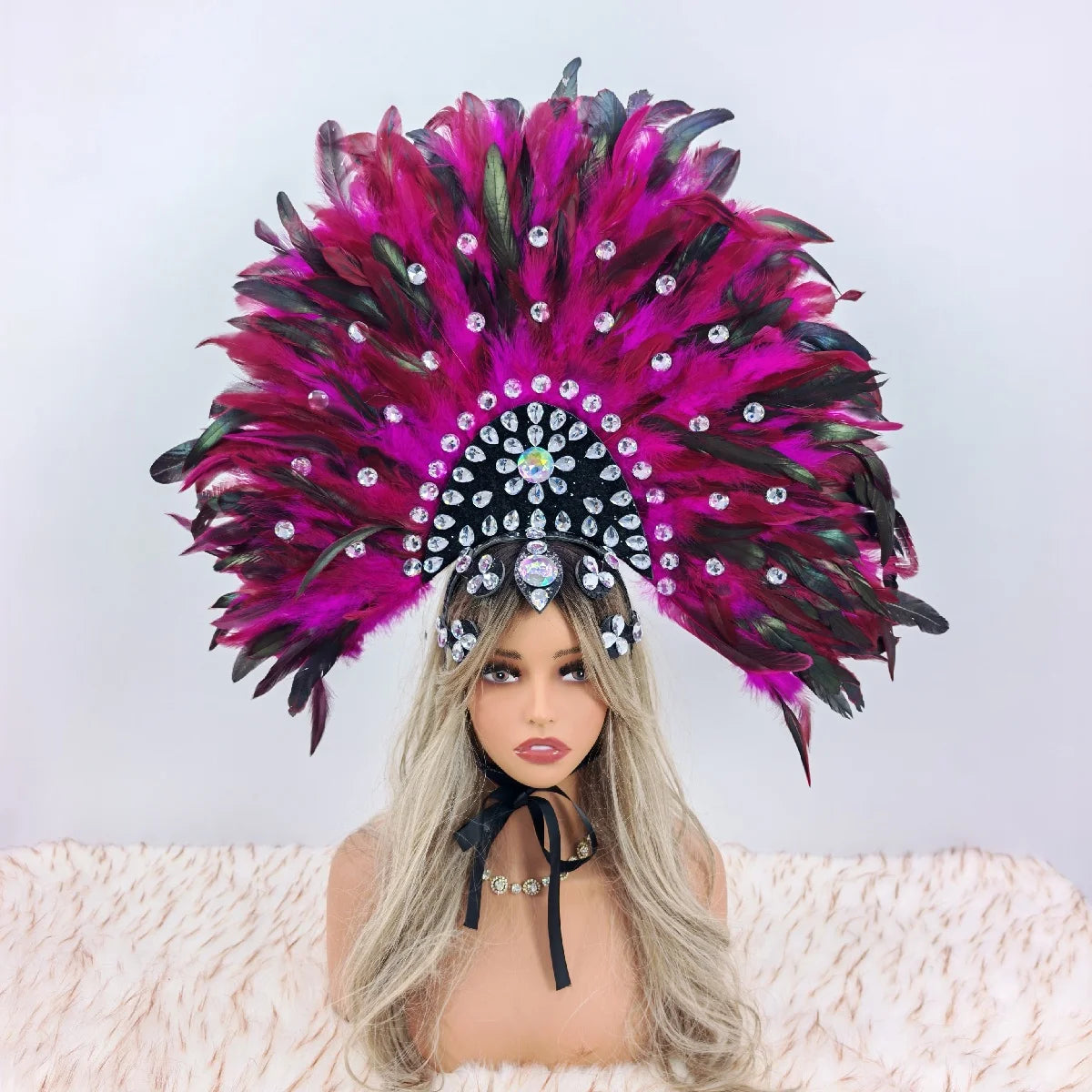 Carnival-Themed Feather Headdresses for Costumes & Party Hats