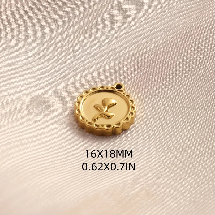 6Pcs Stainless Steel Dainty Flower Petal Pendant Jewelry Making Charms Wholesale