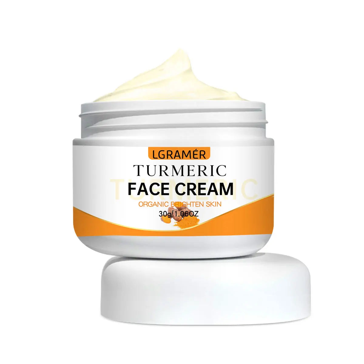 Turmeric Face Cream for Anti-Aging & Brightening - Moisturizer & Fine Line Remover