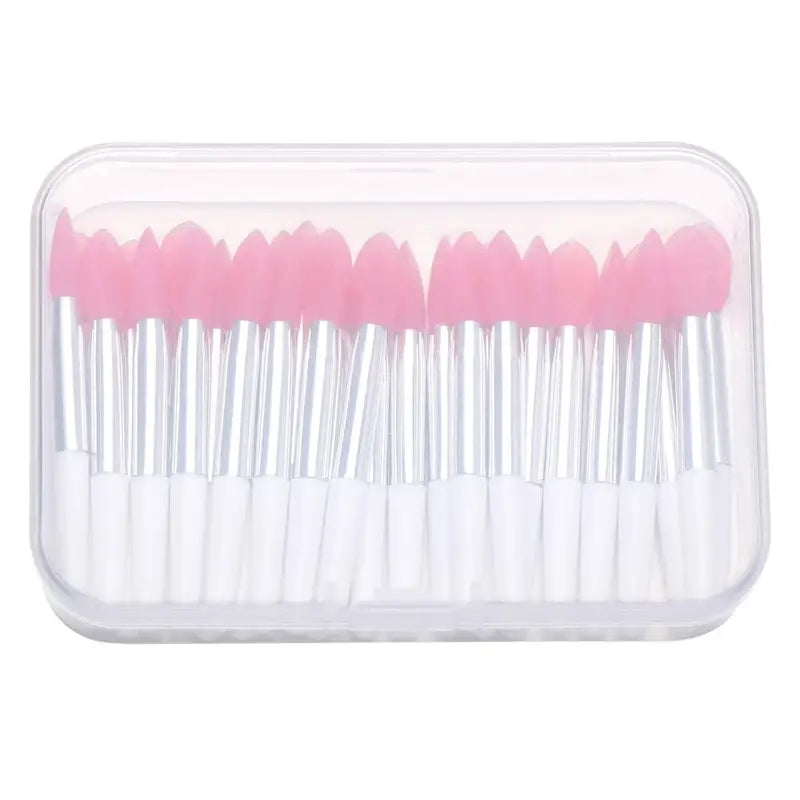 Silicone Lipstick Lip Brush Set with Dust-Proof Cover - Exfoliating & Plumping Makeup Tools