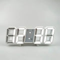 Digital LED Wall & Desk Clock with Alarm and Brightness Adjustments for Home Office Bedroom