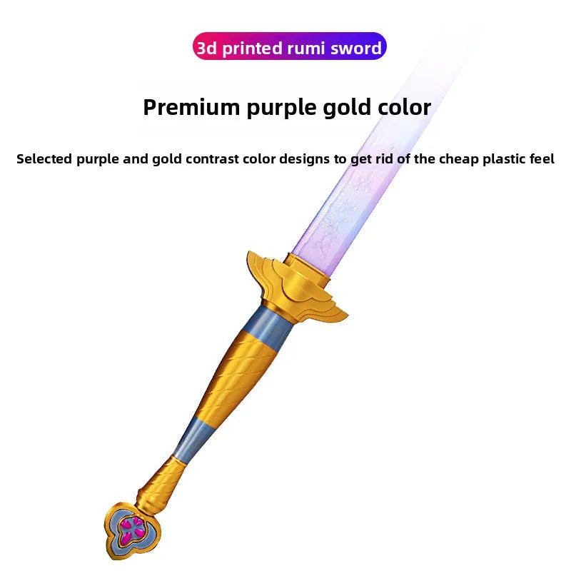 Unisex Roleplay Sword Cosplay Prop with Symbol, Long Knife for Halloween Carnival